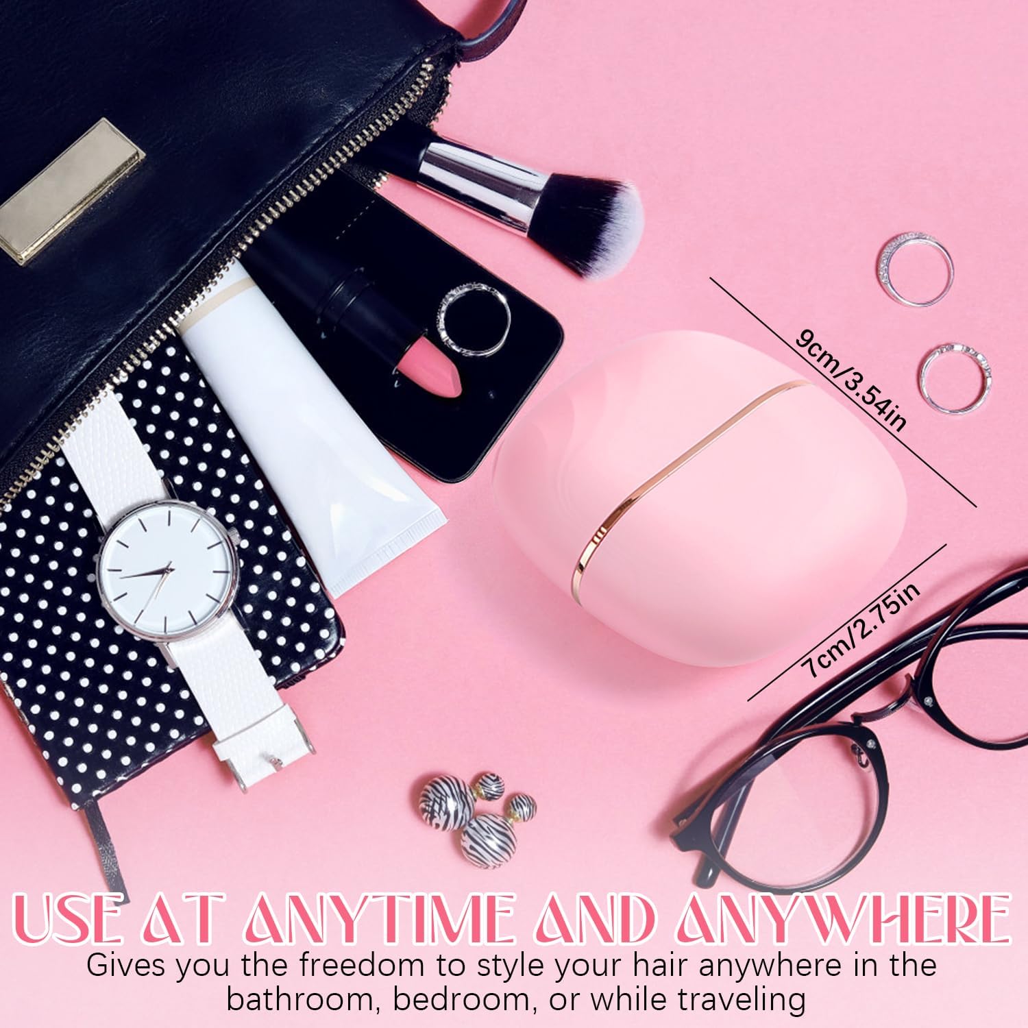Cordless Mini Hair Straightening Brush | Hair Straightener Brush Mini Wireless Cordless Portable Comb Personal Care & Beauty Cordless Mini Hair Straightening Brush