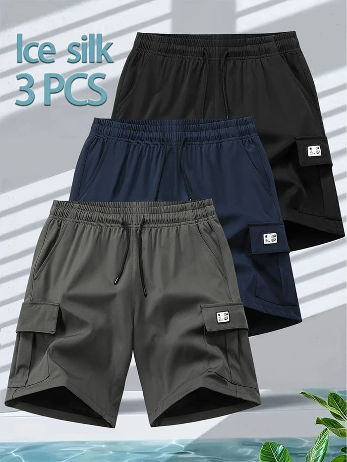 Cottoneerzy™ | Menwear Shorts Cargo Men Casual Short Men's Cargos Combo Cottoneerzy™ Cotton Cargo Shorts (Pack of 3) Zaavio®