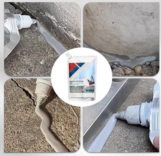 CrackFixzy™ | Concrete Crack Repair Adhesive Repair Saeling Filling Cracks CrackFixzy™ Heavy-Duty Concrete Crack Repair Adhesive (Pack of 2) Zaavio.co®