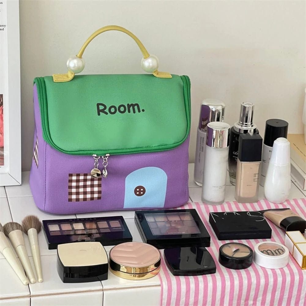 Cute Little House Design Make up Bag Cute Little House Design Make up Bag