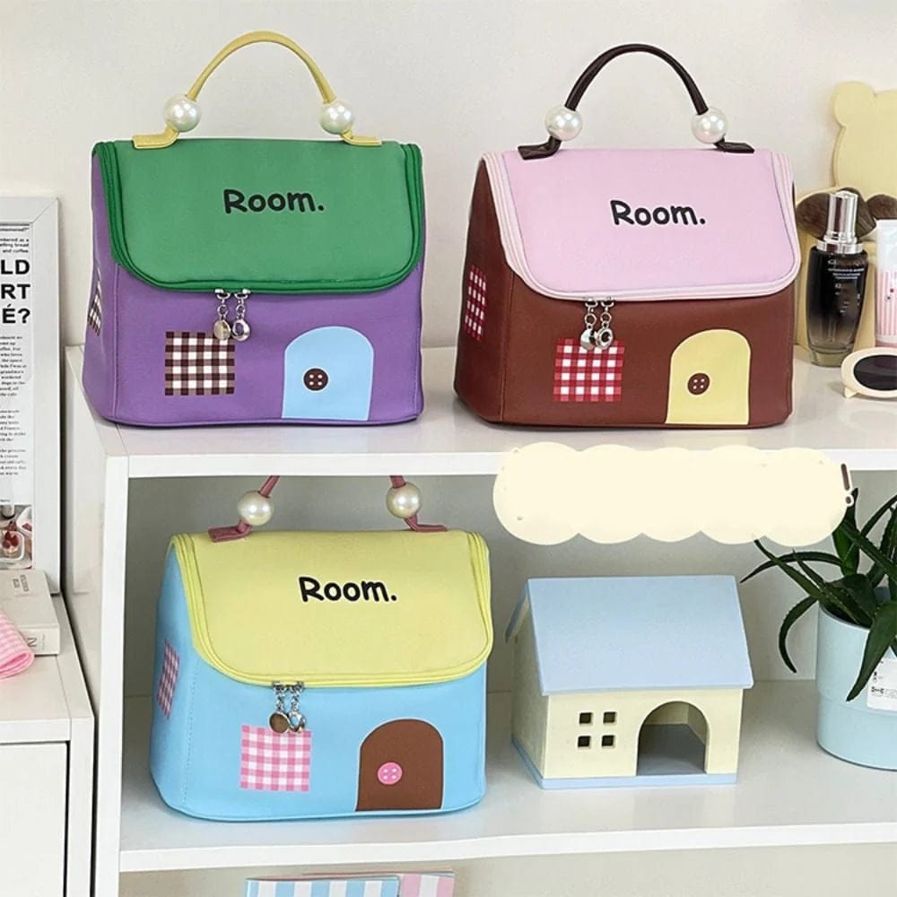 Cute Little House Design Make up Bag Cute Little House Design Make up Bag
