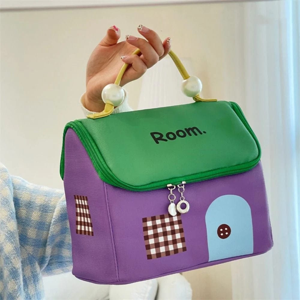 Cute Little House Design Make up Bag Cute Little House Design Make up Bag