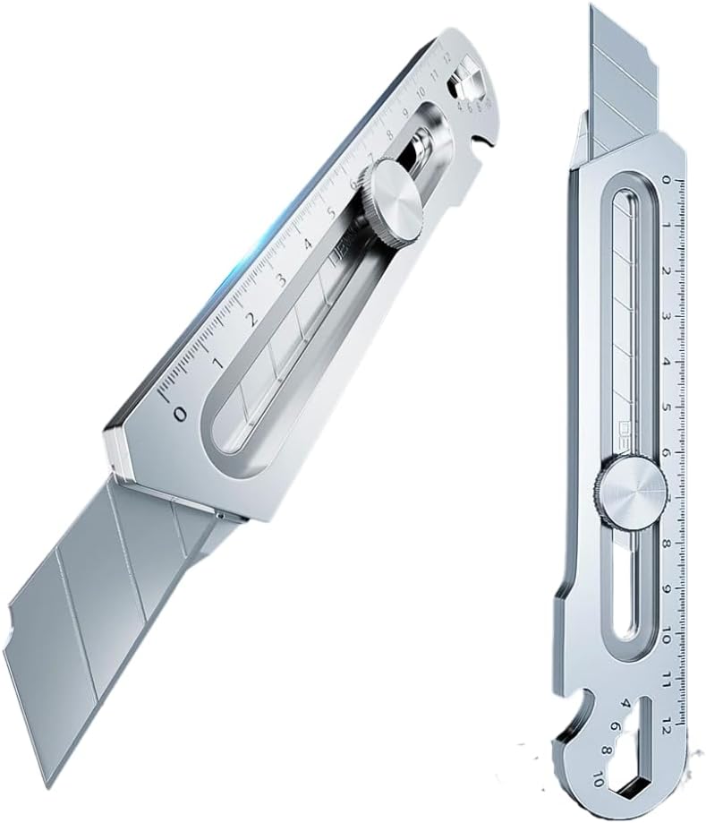 Cutterchamp™ | 6 In 1 Utility Cutter Cardboard All Purpose Knife Stainless Steel Cutterchamp™ 6 in 1 Versatile Tool Cutter Zaavio.co®