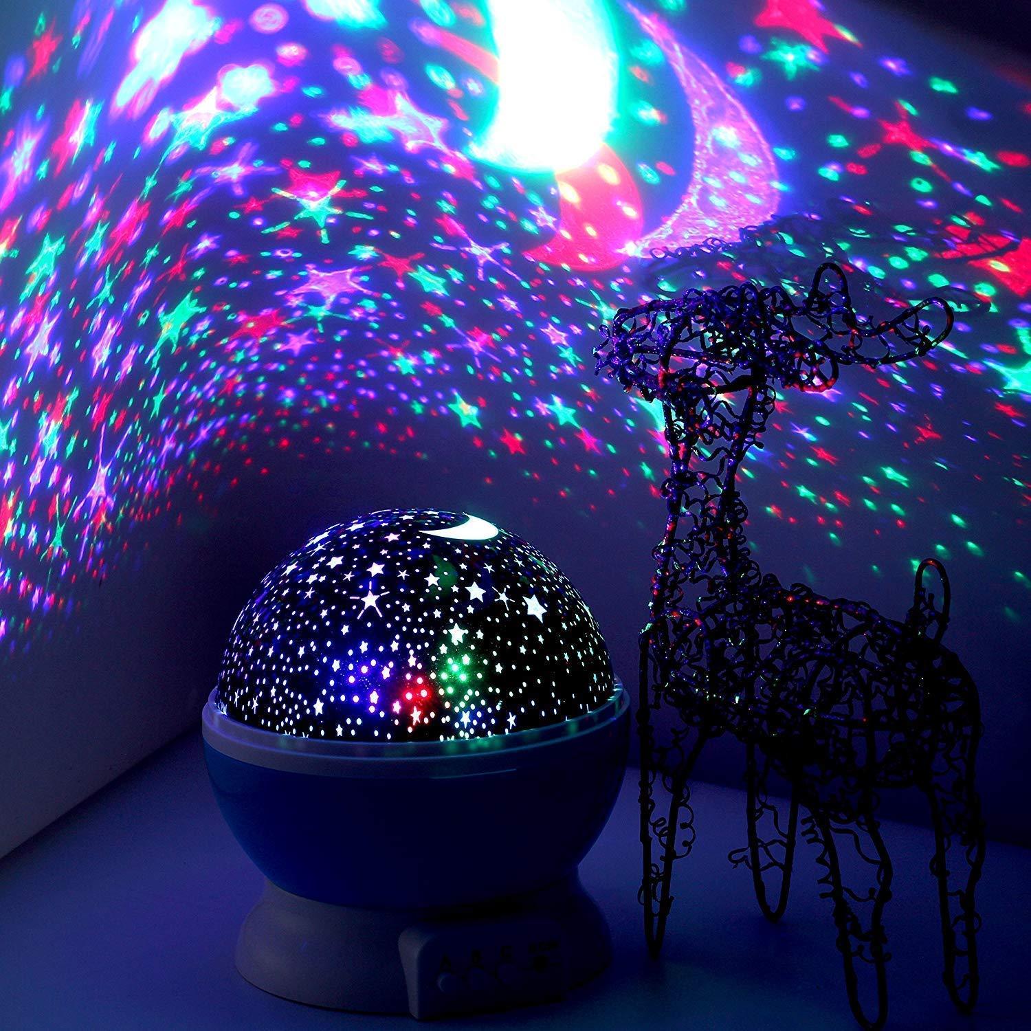 Decorative Star Lights Rotating Night Lamp Projector - Night Light Projector Night Light Projector