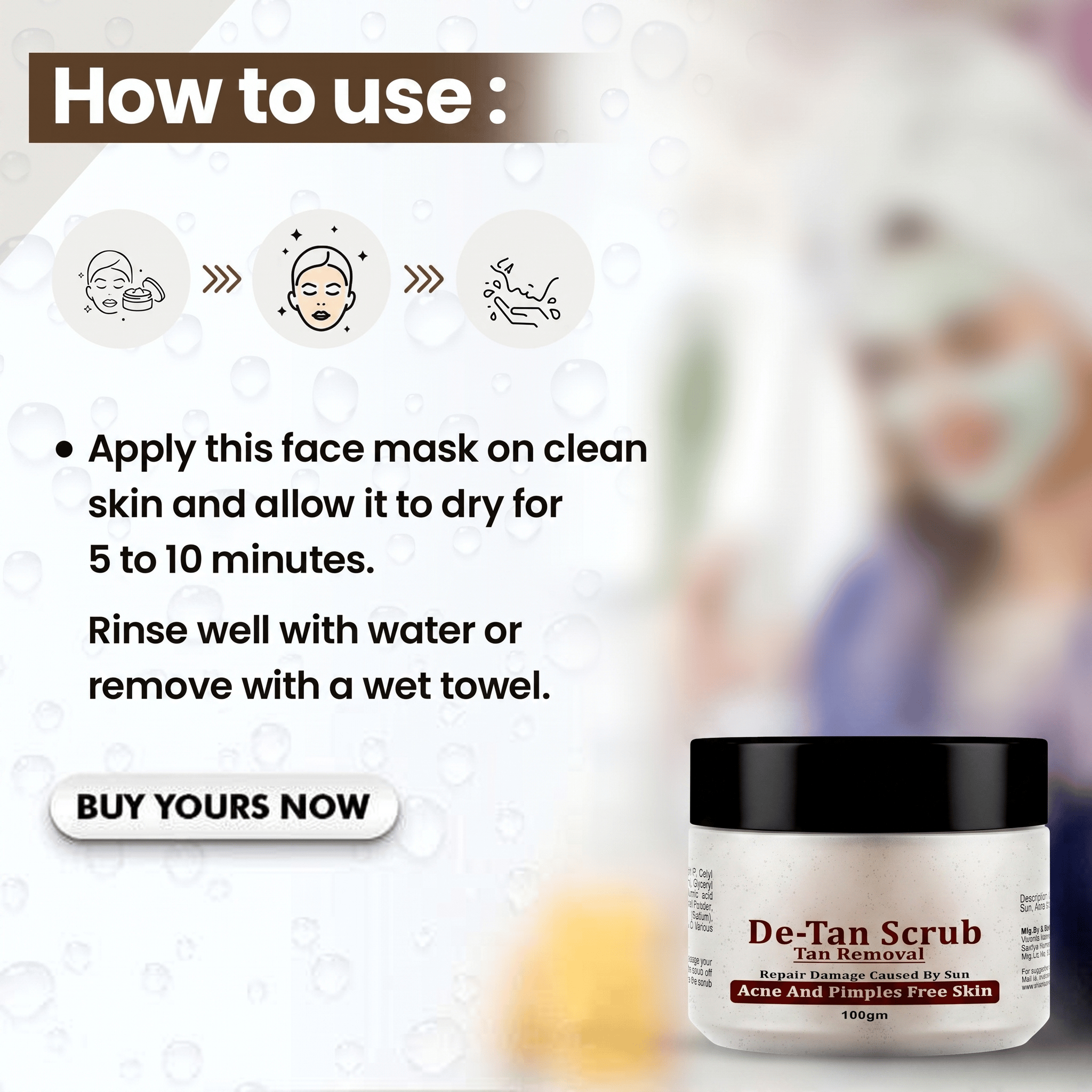 DeTanElitex (Set of 2) | De Tan Removal For Glowing Face Tan Products Personal Care & Beauty DeTanElitex De-tan Face Pack (Set of 2)