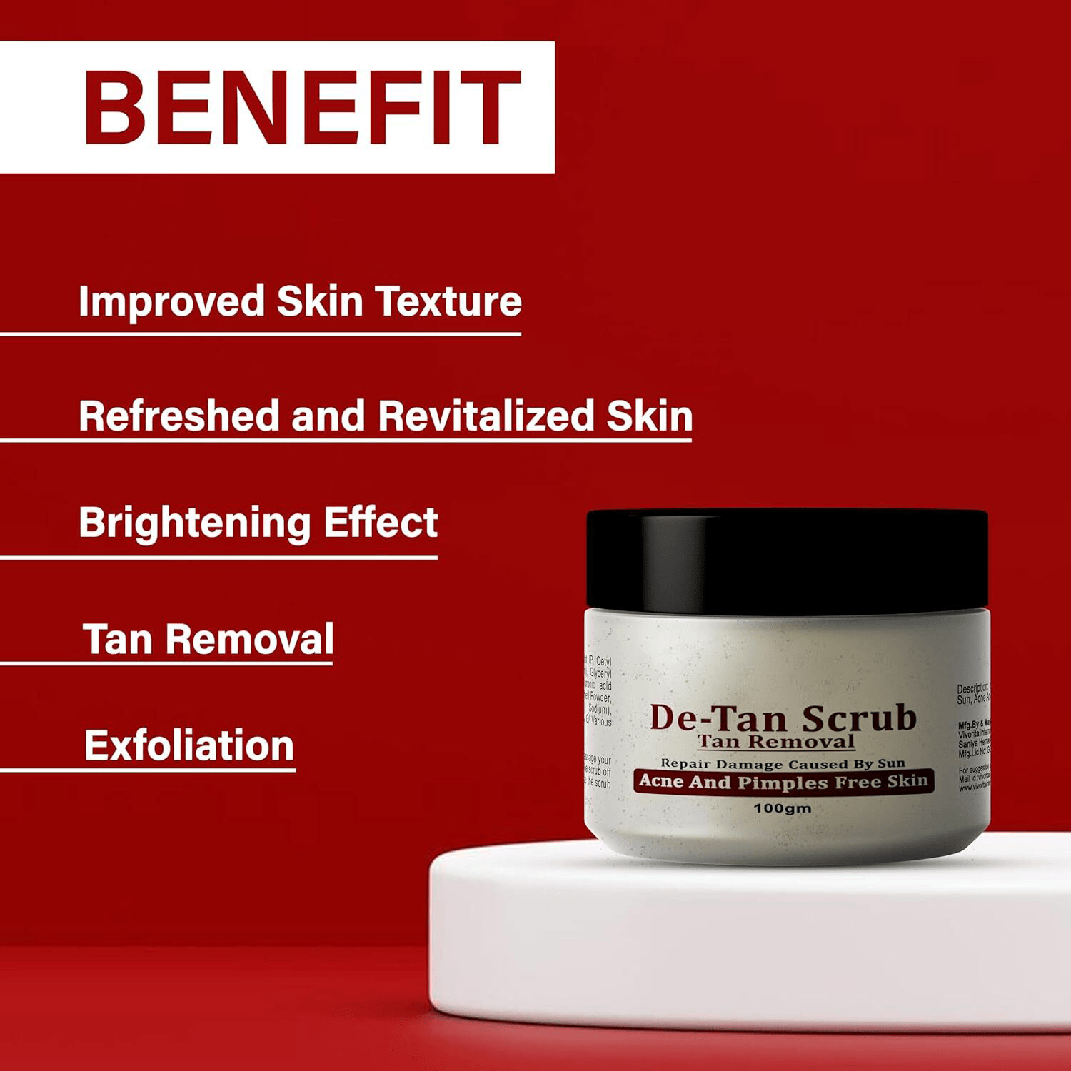 DeTanElitex (Set of 2) | De Tan Removal For Glowing Face Tan Products Personal Care & Beauty DeTanElitex De-tan Face Pack (Set of 2)