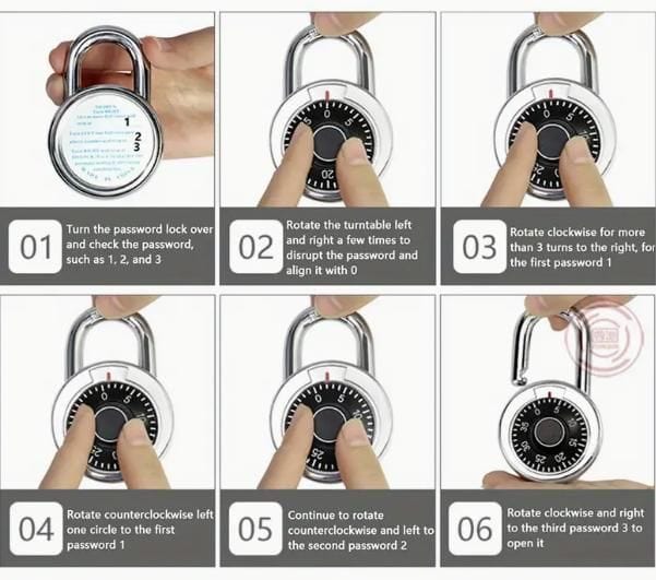 Dial Combination Lock | Luggage Locks Number Travel Suitcase Tsa Lock Travel Accessories Standard Dial Combination Lock