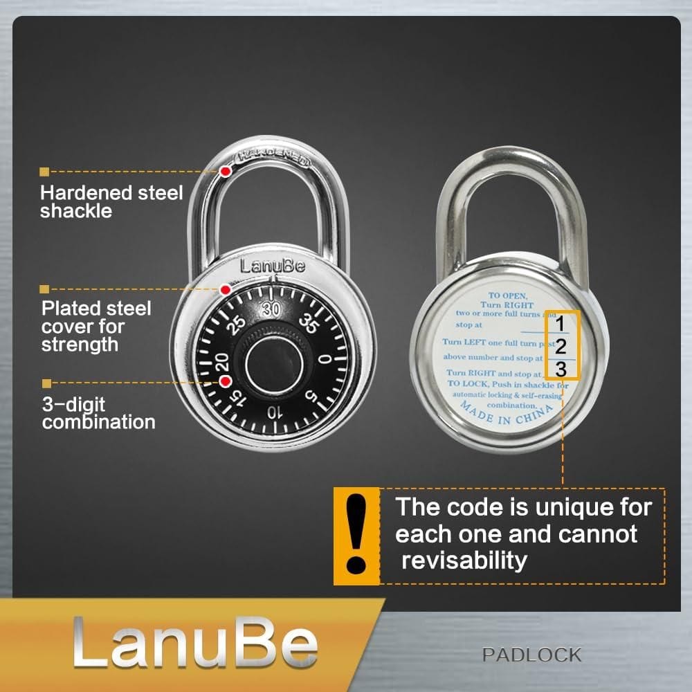Dial Combination Lock | Luggage Locks Number Travel Suitcase Tsa Lock Travel Accessories Standard Dial Combination Lock