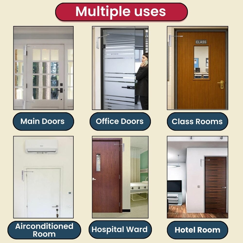 Premium Automatic Door Closer for Home & Office ( Buy 1 Get 1 FREE ) F