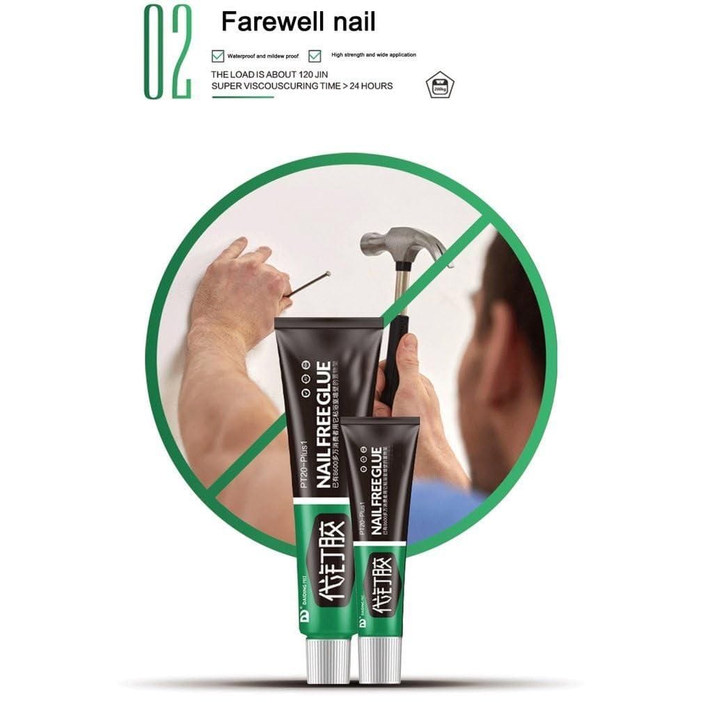 Door Sealant Nails With Adhesive Glass Glue Waterproof  - Multifunction Adhesive Glue (Set Of 2) Nail Free Glue (Set Of 2)