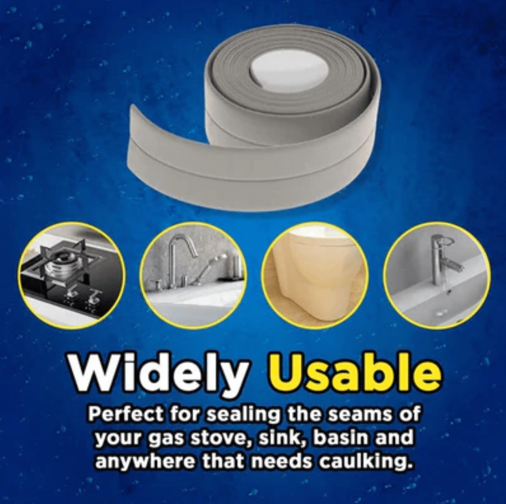 Double Sided Waterproof Caulk Tape Caulk Strip Tape Sealing Strip (Buy 1 Get 1 Free) Magic Caulk Tape (Set of 2)