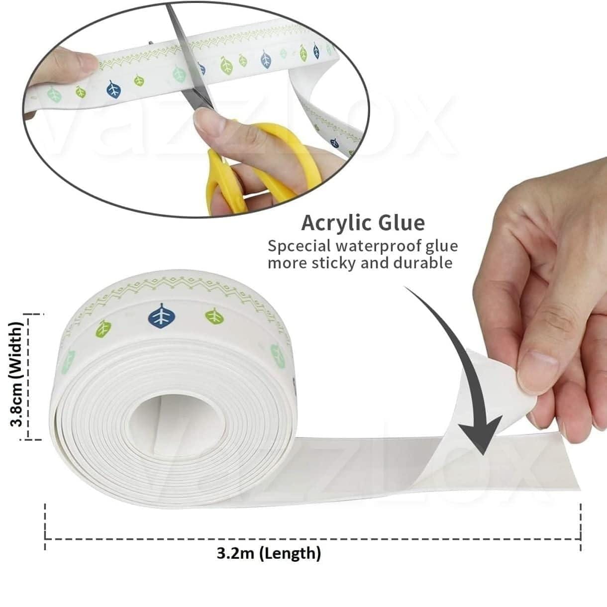 Double Sided Waterproof Caulk Tape Caulk Strip Tape Sealing Strip (Buy 1 Get 1 Free) Magic Caulk Tape (Set of 2)