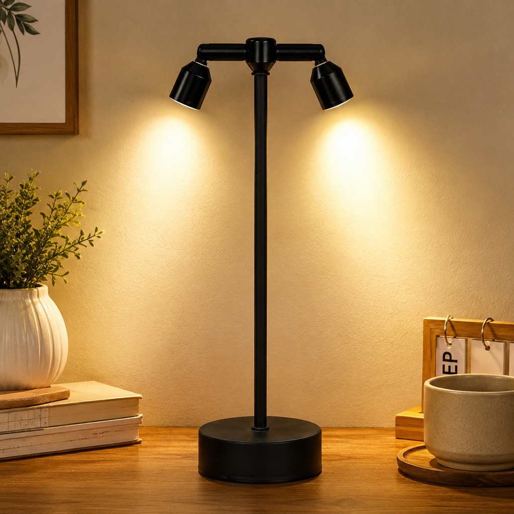 360° Rotating Dual Head Lamp
