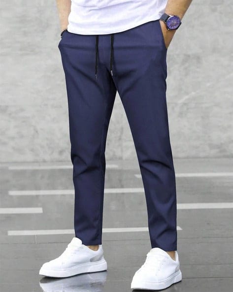 Elastic Men's Track Pants - Tracksuits Of Men Lycra Black Pants Gray - XXL Elastic Men's Track Pants