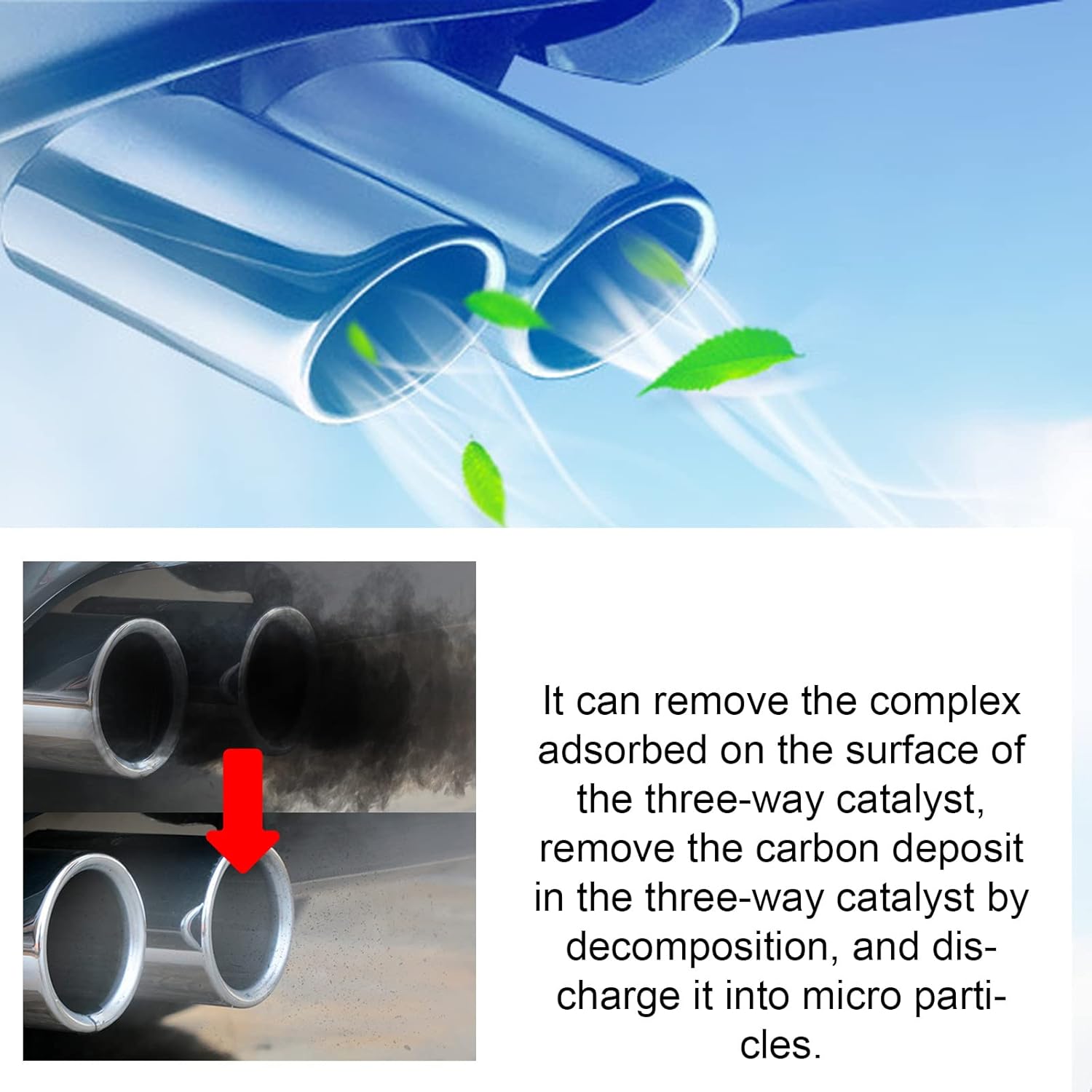 Engine Carbon Cleaner (Set of 2) | Catalytic Converter Car Carbon Cleaning Fuel Injection Cleaners Engine Carbon Cleaner (Set of 2)