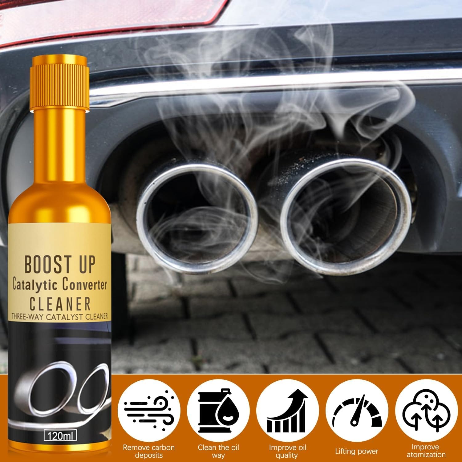 Engine Carbon Cleaner (Set of 2) | Catalytic Converter Car Carbon Cleaning Fuel Injection Cleaners Engine Carbon Cleaner (Set of 2)