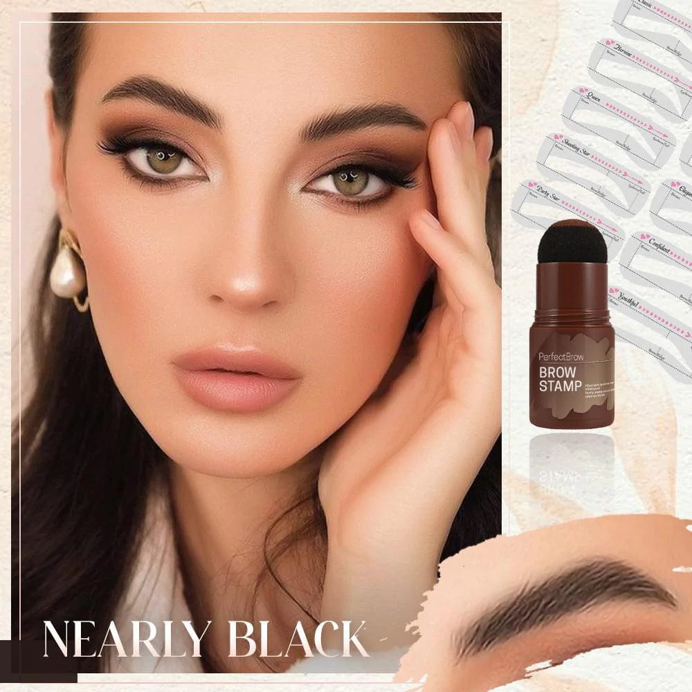 Eyebrow Filler Colour Makeup Shadow Powder Stencil Kit - Hair Filler Sponge Hair Filler Sponge