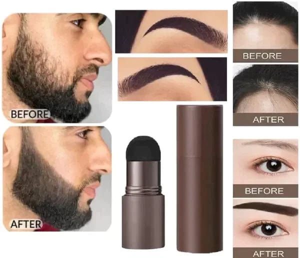 Eyebrow Filler Colour Makeup Shadow Powder Stencil Kit - Hair Root Touch-up Sponge Large Hair Coloring Sponge Shadow Powder Stick