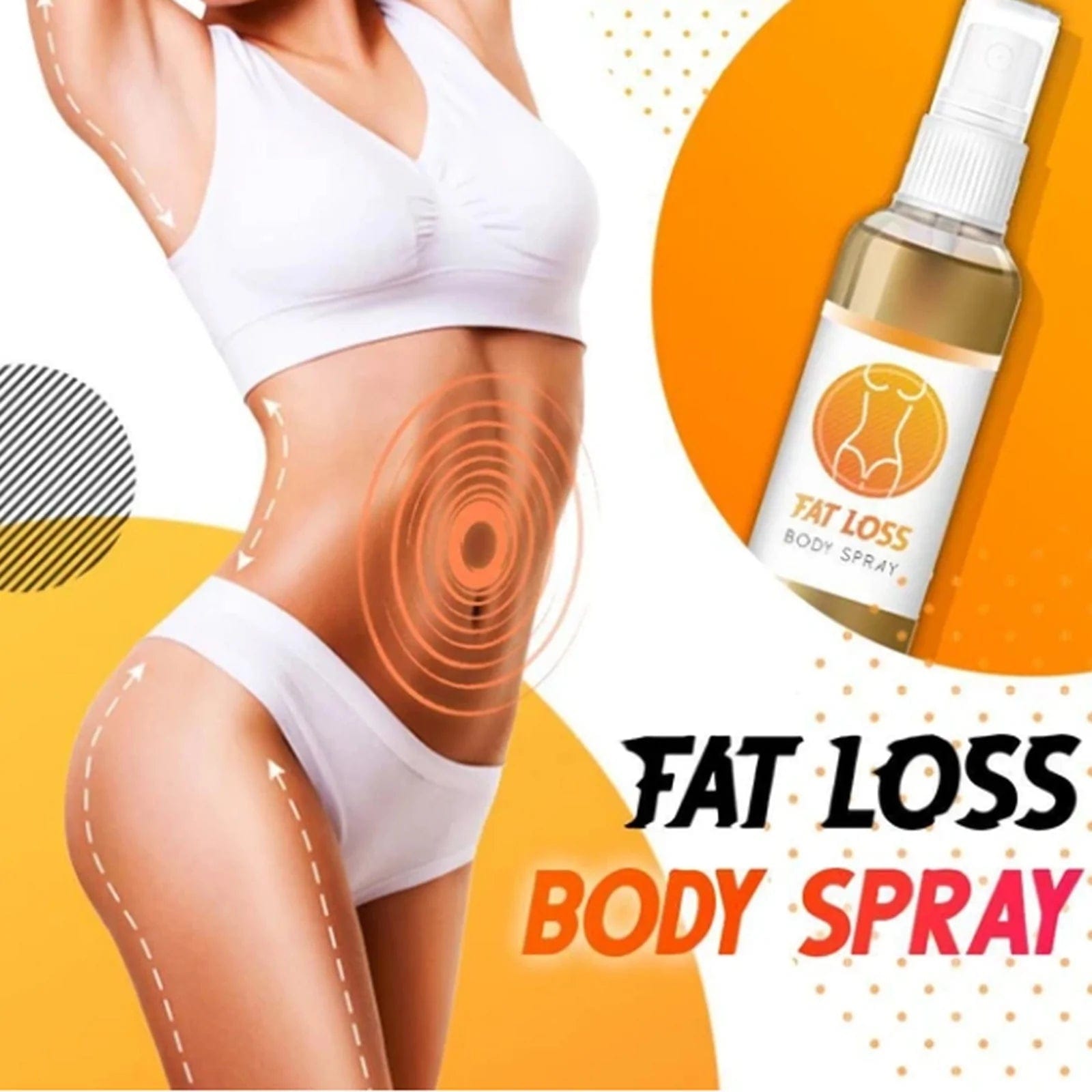 Fat Burner Body Slimming Fat Cutter Anti Celluite Spray Body Slimming Spray (Set of 2)