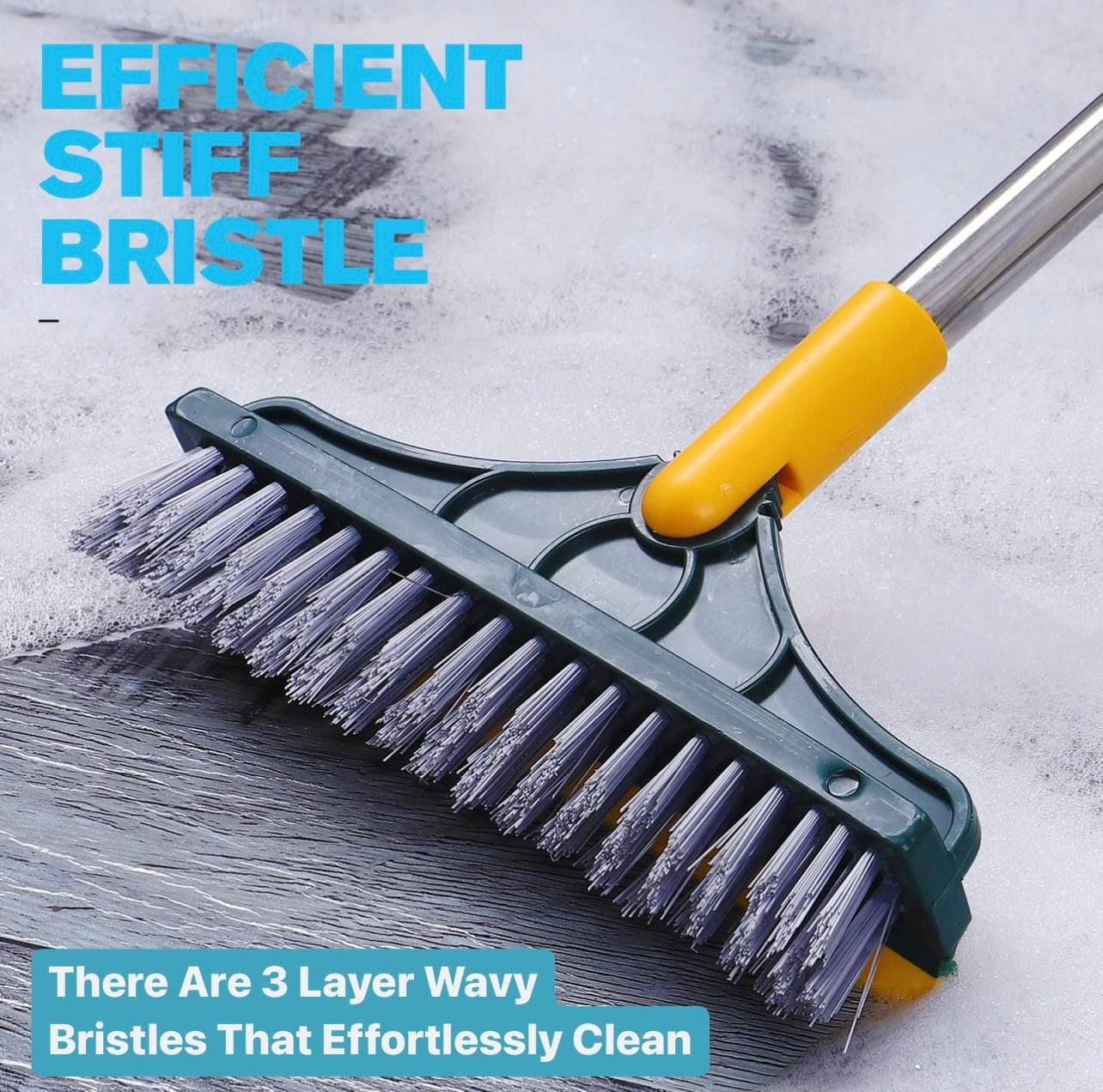 Floor Cleaner Mop Bathroom Cleaning Brush Home Cleaning Dry Mop - 2-in-1 Floor Cleaning Brush 2-in-1 Floor Cleaning Brush