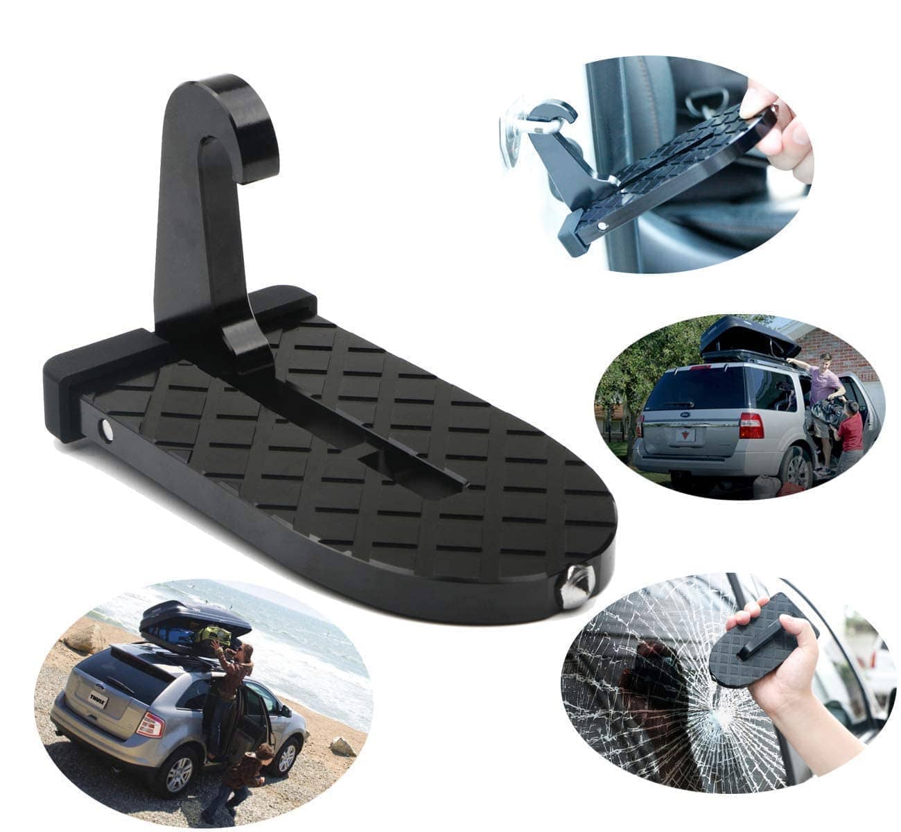 Foldable Car Door Step | Car Roof Door Steps Vehicle Automobile Rack Roof Step Foldable Car Door Step