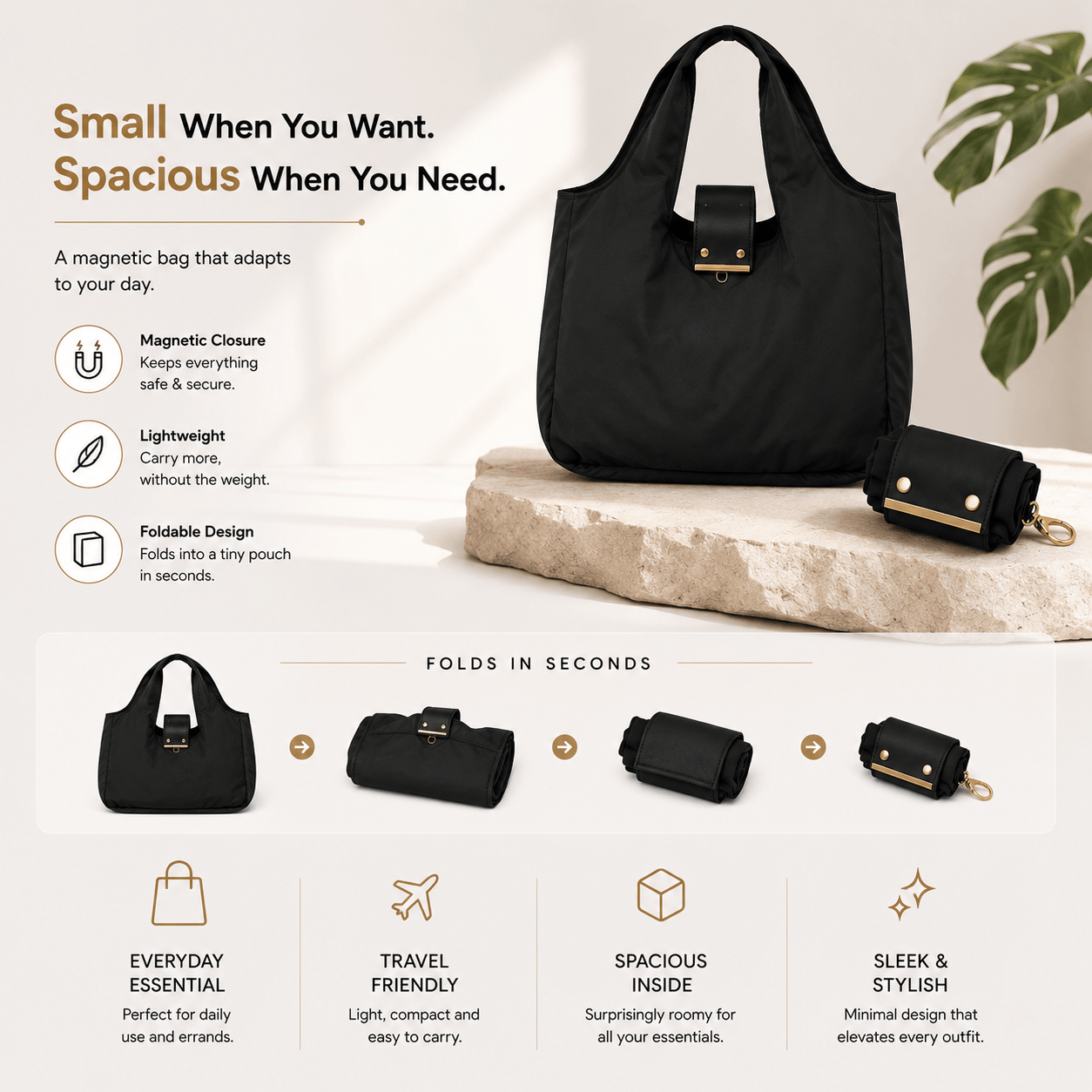 Foldable Keychain Storage Tote Bag Foldable Keychain Storage Tote Bag