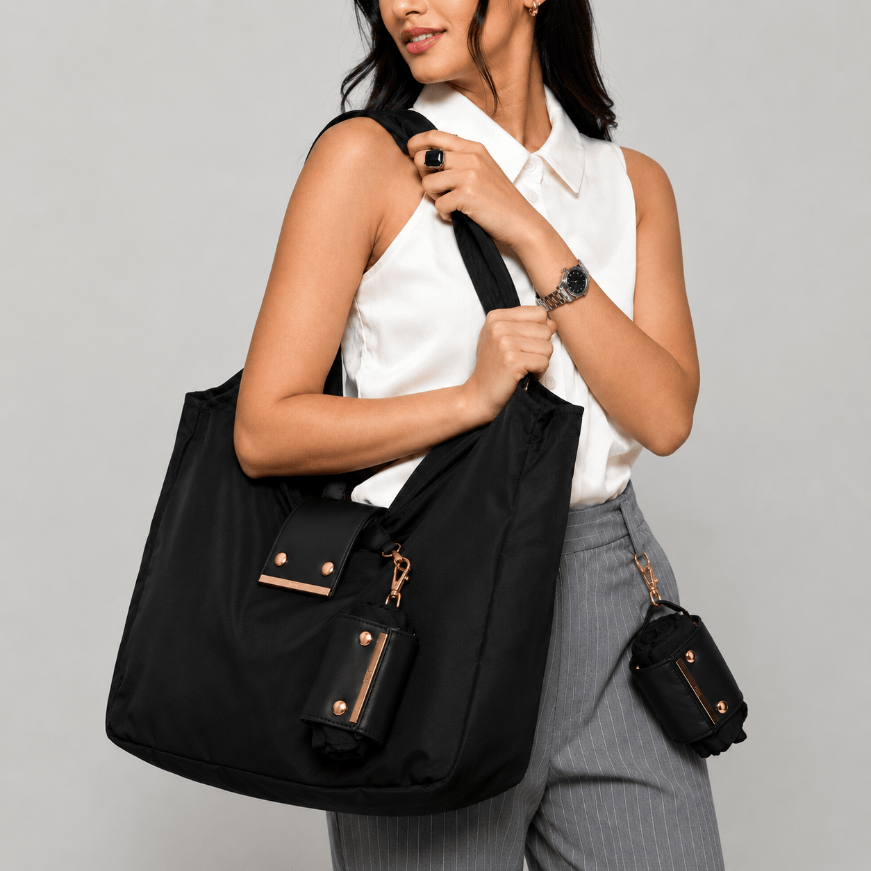 Foldable Keychain Storage Tote Bag Foldable Keychain Storage Tote Bag