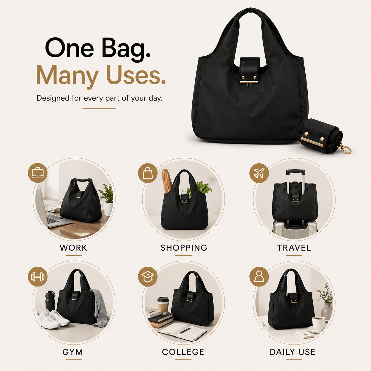 Foldable Keychain Storage Tote Bag Foldable Keychain Storage Tote Bag