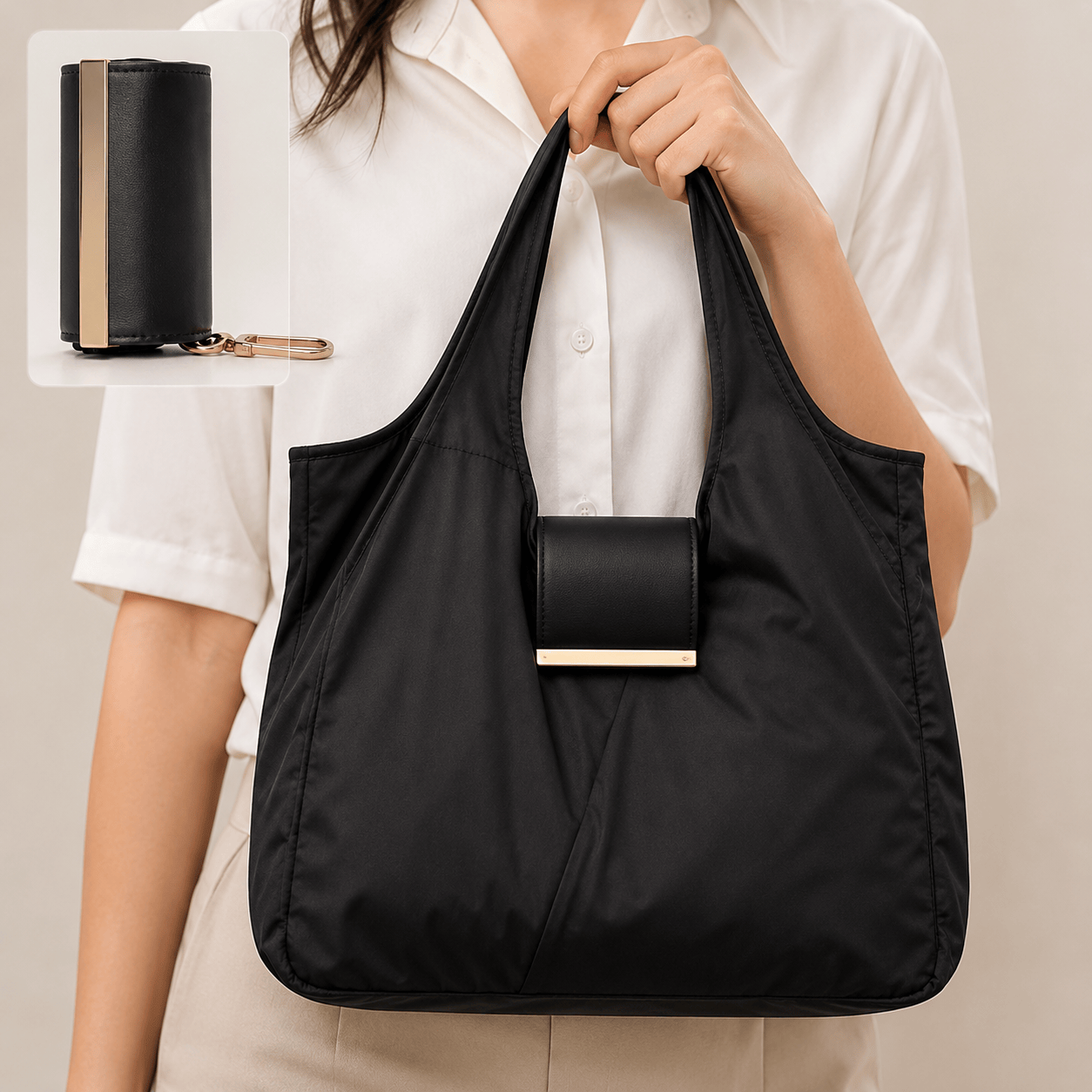 Foldable Keychain Storage Tote Bag Foldable Keychain Storage Tote Bag