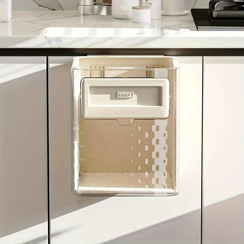 Foldable Wall Mounted Trash Can | Trash Can Bin For Kitchen And Bathroom Hanging Dustbins Foldable Wall Mounted Trash Can Zaavio.co®