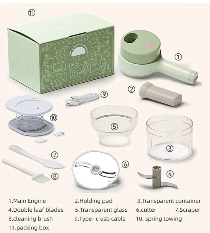 Food Processor Vegetable Electric Chopper Veggie Cutter Machine Electric Vegetable Chopper