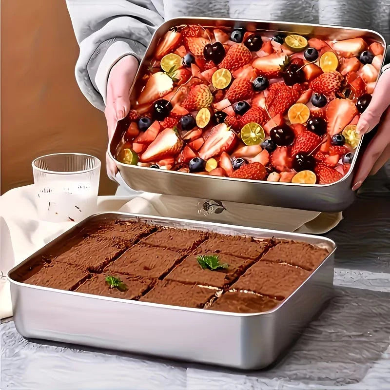 FreshVault Stainless Steel Food Storage Set with Lid - Pack of 3