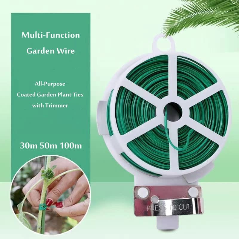 Garden Twist Ties Wire With Shear (Set of 2) | Flower Plants Home Gardening Twist Tie Wire Plant Ties Shear Garden Twist Ties Wire With Shear (Set of 2)