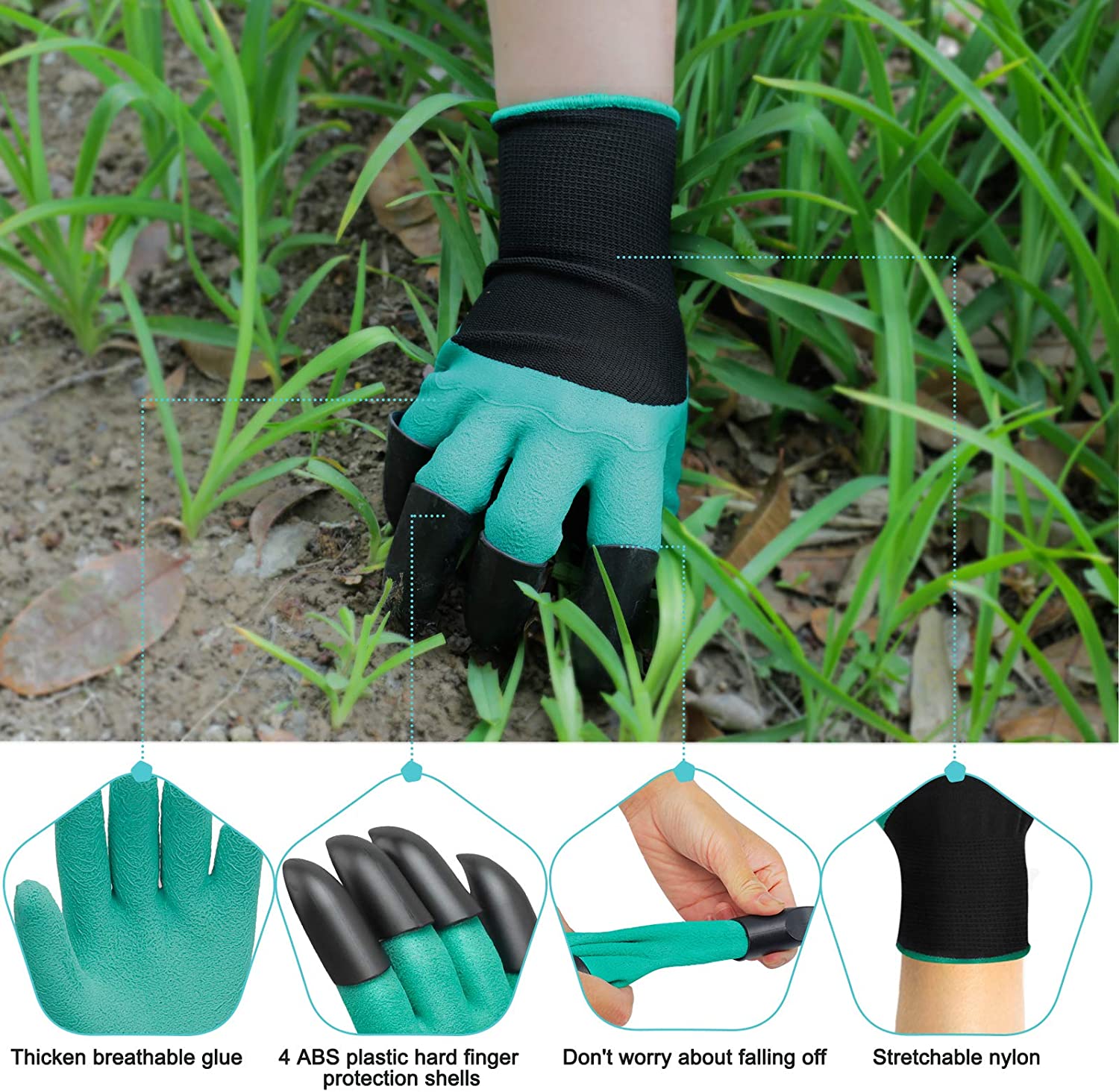 Gardening Gloves with Claw Waterproof Garden Glove Gardening Gloves