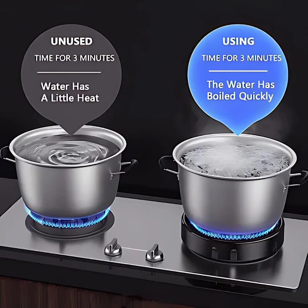 Gas Burner Stove Stand (Pack of 2) | Kitchen Hob Chulha Energy Saver Gas Saver (Buy 1, Get 1 Free)