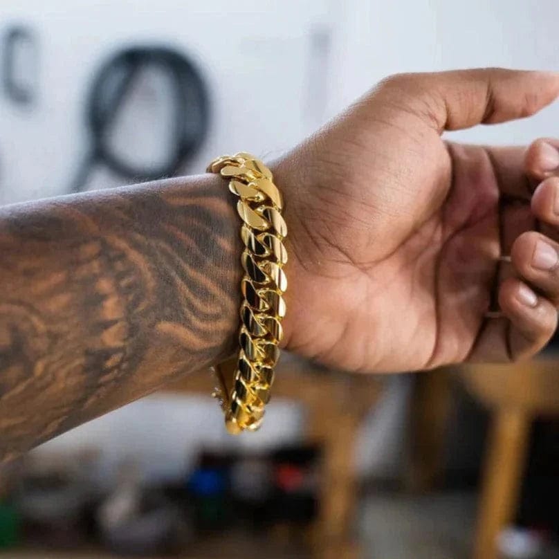Gold Cuban Bracelet For Men | Gold Bracelet Design On Men Bangle For Men Gold Cuban Bracelet For Men