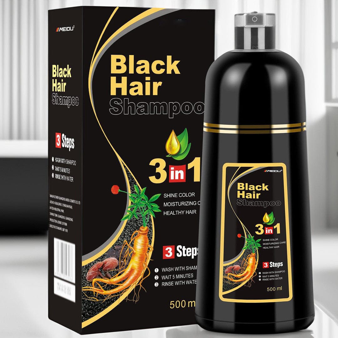Hair Colour Mild Shampoo Hair Dye Conditioner 3 in 1 Black Hair Dye Shampoo 3 In 1 Black Hair Dye Shampoo (Set of 2)