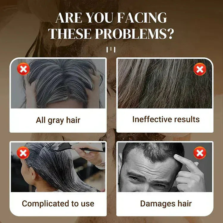 Hair Dye Long Hair Shampoo Natural Organic Dye (Pack of 2) Long Lasting Natural Hair Dye Shampoo Buy 1 Get 1 Free