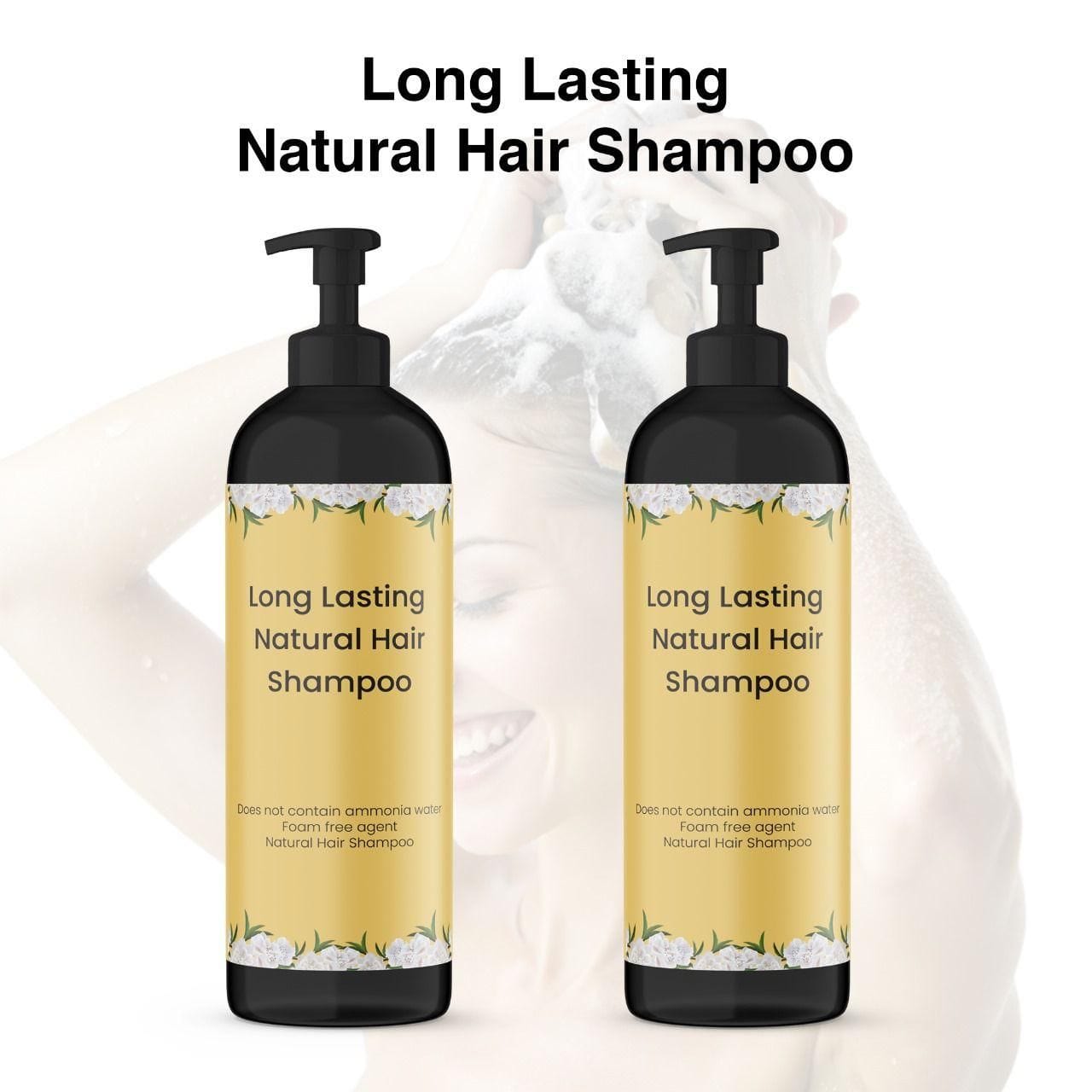 Hair Dye Long Hair Shampoo Natural Organic Dye (Pack of 2) Long Lasting Natural Hair Dye Shampoo (Pack of 2) Zaavio.co®
