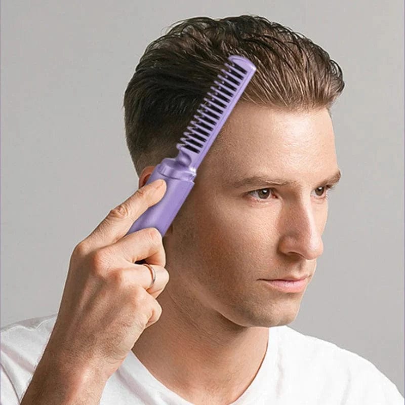 Hair Straightener Brush Comb Straightining Brush With Comb Portable Mini Hot Hair Brush