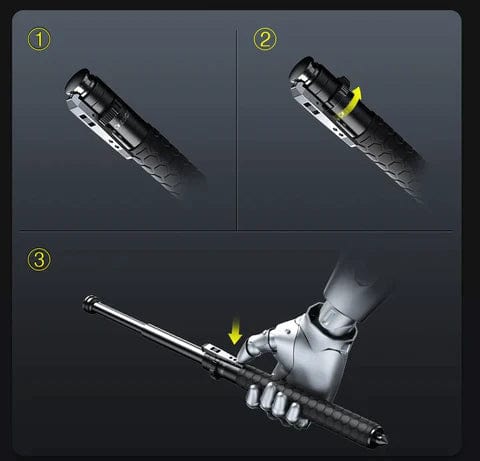 Hand Tools Toolkit Hammer Tool Hand Self Defence Tactical Rod - Self Defence Tactical Rod (Heavy Metal and Extendable) Forgee™️ Self Defence Tactical Rod (Heavy Metal and Extendable) Zaavio®