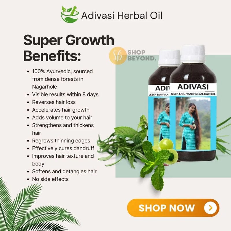 Herbal Hair Oil (Set of 2) Adivasi Neelgiri Herbal Hair Oil (Set of 2)