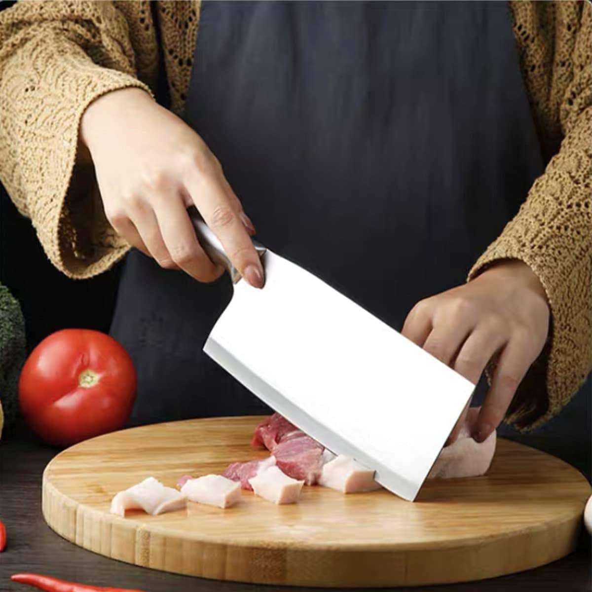 High-Carbon Stainless Steel Meat Cleaver High-Carbon Stainless Steel Meat Cleaver
