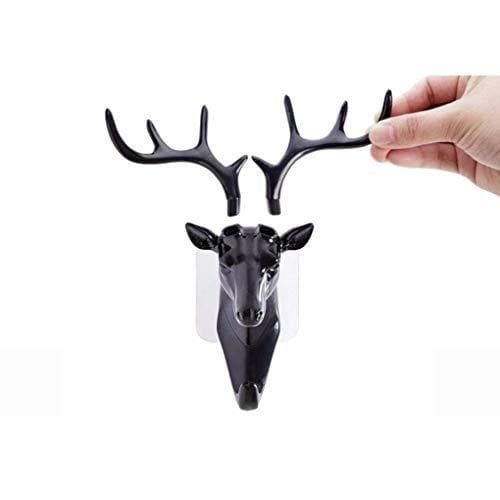 Home Decoration Wall Hanging Decorative Wall Hanger Key Holder - Self Adhesive Deer Head Hanging Hook Self-adhesive Deer Head Hanging Hook