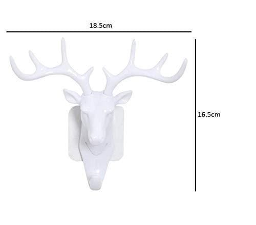 Home Decoration Wall Hanging Decorative Wall Hanger Key Holder - Self Adhesive Deer Head Hanging Hook Self-adhesive Deer Head Hanging Hook
