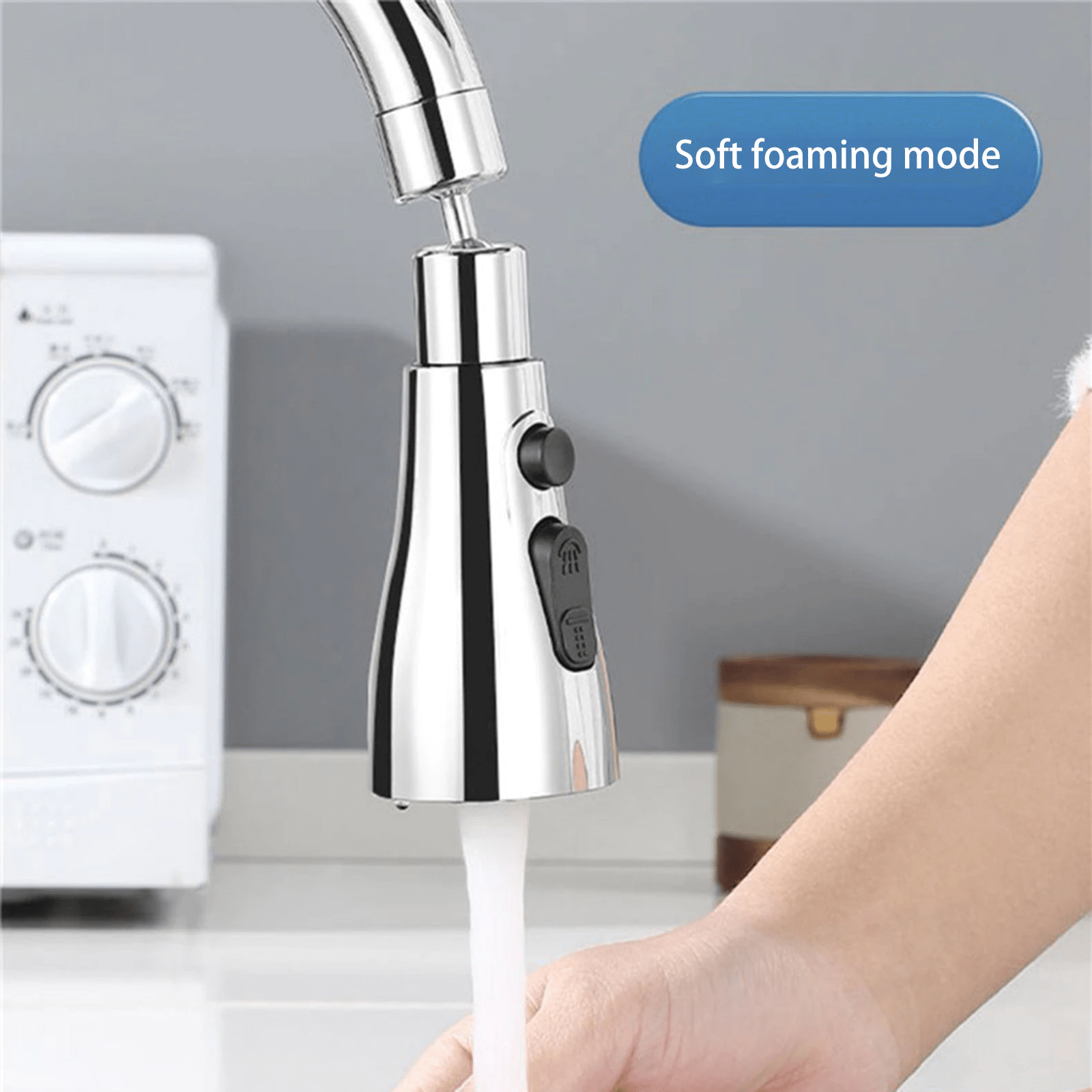 Kitchen Accessories Sink Tap Water Aerator Faucet Tap Purifier  - 3 Modes Water Faucet Sprayer Water Faucet Sprayer 3 Modes