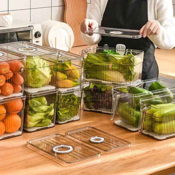 Kitchen Storage Baskets (Set of 6) | Plastic Container Basket For Kitchen Storage Containers Food Storage  Pack of 6 Unbreakable Kitchen Storage Basket (Set of 6)