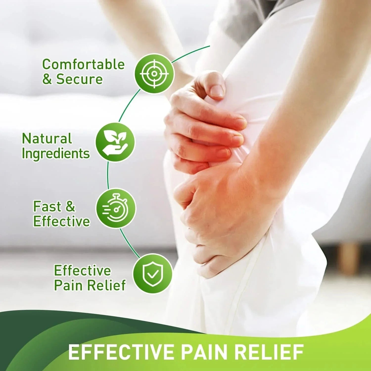 Knee Relief Patch Kit (Set of 12) | Knee Joint Pain Relief Patch Sticker Plaster Knee Relief Patch Kit (Set of 12)