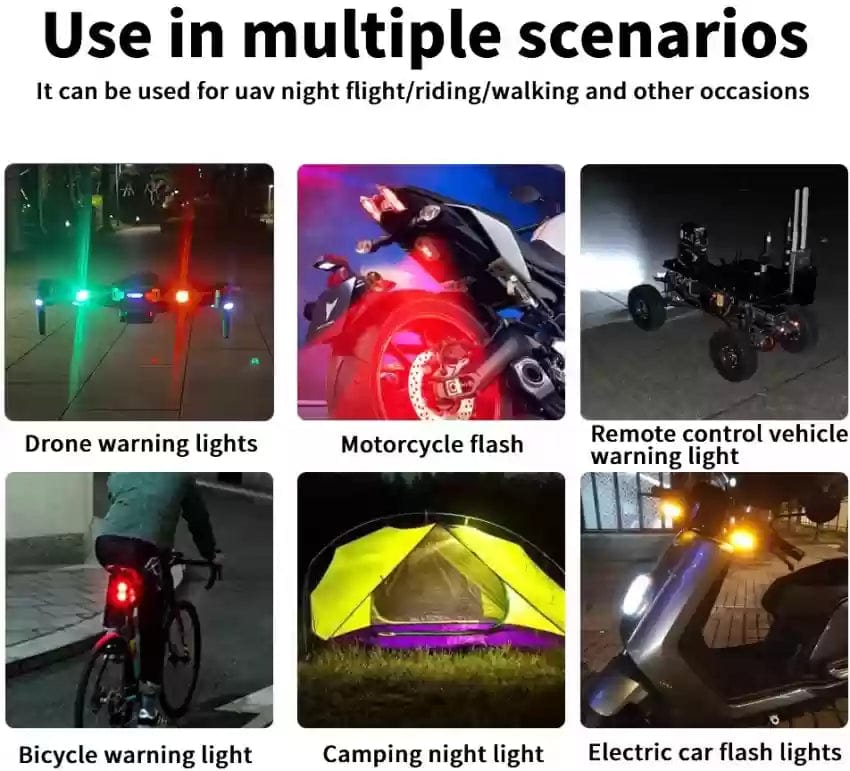 Led Light Bike Night Usb Light Outdoor Car Light Signal Helmet Light - Helmet Exterior Night Signal Light With USB(Set Of 2) Exterior Night Signal Light With USB (Set Of 2)