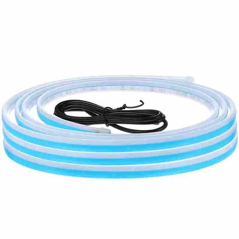 Led Light Neon Strip Lights Rgb Cob Lighting Decoration Ambient Lights - Universal Flexible Car Led Hood Strip Lights (White Light) Car Led Hood Strip Lights